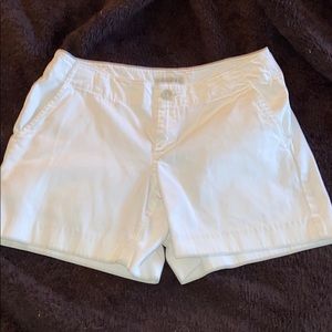 White shorts.